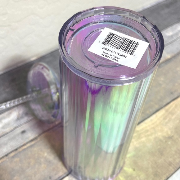 NEW Summer 2020 Starbucks Clear Iridescent Tumbler - Picture 11 of 15